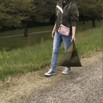 【 撥水ナイロン 3way エコバッグ 】 L size / モスグリーン × オリーブ