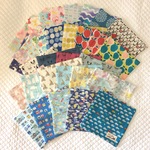 【お買い得】不揃いダブルガーゼ&ワッフル生地のハンカチ3枚