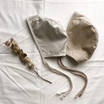 ミルクティーカラー　ボンネット  