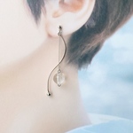 silver　wave　ピアス／イヤリング