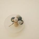 Crochet＊糸乃実達のポニーフック~cotton：col.クラシックブルー＊