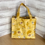 ねこちゃん柄　ツヤ消しラミネートバッグ