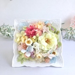 母の日のプレゼントに　お花畑　パステルフラワーのフレームアレンジメント    誕生日プレゼント　