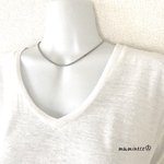 オールステンレス製 甲丸ベネチアンネックレス 幅2.5mm