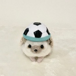 サッカーボールキャップ☆ハリネズミ、小動物用帽子