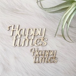 happy timesタイトルチップボード大（2個入り）