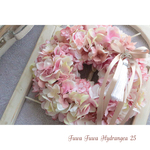 母の日☆送料込ふわふわあじさいリースpink25