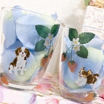キャバリア✖︎苺🍓グラス🥂