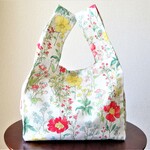 レジ袋型エコバッグ◎野の花◎ランチバッグ◎コンビニ袋◎マチたっぷり15㎝◎