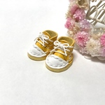 ＊送料無料＊mini☆mini ミニチュアスニーカー⑨（イエロー＆ホワイト）