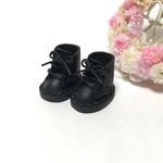 ＊送料無料＊mini☆mini ミニチュア編み上げシューズ④（ブラック）