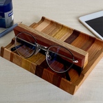 2.寄木タブレットスタンド/スマホスタンド/ステーショナリー／木製トレー