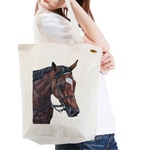 手描き競走馬エコバッグ【エネイブルモデル】