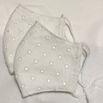 【再販最後】ナノフィルター付き綿レース立体インナーマスク　刺繍レースマスク　ハンドメイドマスク　