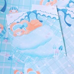 おやすみくまちゃんのカップケーキ スクエアメモ