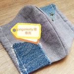 gongonkelly 様　専用　男前　デニムリメイクした　インナーマスク　※スタッズあり　レディース