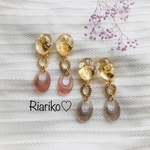 4color*クリアイヤリング♥︎金箔入り