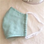 立体布マスク*マスクカバー*ガーゼマスク*大きめサイズ*ペパーミントグリーン**花粉症対策*受注制作