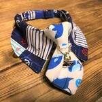 犬・猫の首輪　26～29　cocochanネクタイチョーカーNEO柄  マリン・クジラ・魚柄