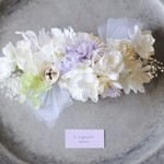 再販:Something Blue No５:pincushion flowerのhead dress