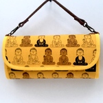 長財布　ダブルファスナー    大仏様　山吹色