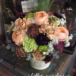 母の日 生花 Merci Maman アレンジメント アンティークカラー