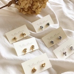 petit color ピアス (gold×ライトローズ)