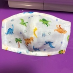 インナーマスクキット☆ハンドメイド(子供用)・恐竜／ホワイト