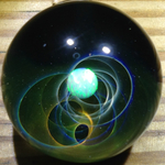 Energy Frog  space series  space vortex（ホワイトオパール）