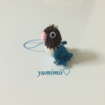 ♡受注制作♡インコストラップ♡ブルーボタンインコ