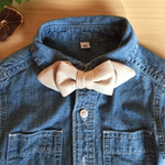 スエード生地のkids蝶ネクタイ☆