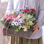 母の日「お花の折」アロマカーネーション入り