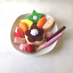 フェルトままごと  プリンアラモード