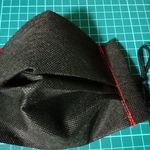 ハンドメイド　プリーツインナーマスクとインナーシートのセット（ブラック）