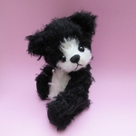Pipica World ⊂(^(工)^)⊃ #1370　黒白切り替えクマ　モヘア　テディベア