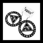 再販【Big_circle 幾何学ピアス イヤリング。】﻿ ﻿ホルスの目 サイエンス ゴシック 病みかわいい ゴスロリ パンク ロック シンプル