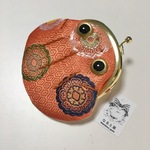 カエル 古布西陣織ケロがま口☆薄紅さん☆