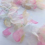 4pcs   フラワーパーツ　シフォン花びら  　ピンク系MIX