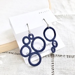 泡の耳飾り(Navy)