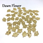 【B-1998】50pcs　クローバー　16×11mm　ゴールド　カン付き　チャーム