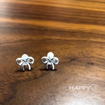 【再…販】ちっこいリボンピアス 樹脂ピアス