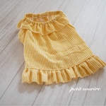 [Sサイズ] yellowヒッコリーのフリルワンピ