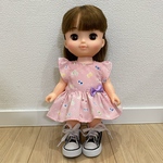 ソラン　メルちゃん　蝶柄ワンピース