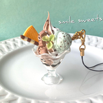 再販♡チョコミントアイスのパフェキーホルダー