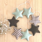 ナチュラル星ガーランド⭐︎green×brown⭐︎＊°