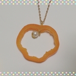 食品サンプル☆パプリカネックレス☆オレンジ②