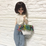 送料無料　リカちゃんバッグ　フリンジバッグ
