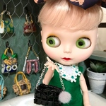 ブライス ICドール りかちゃん  アウトフィット キャッスルバック ブラック