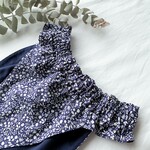 生理時にも使えるふんどしパンツ「ルナ」Leaf flower Navy