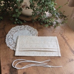 １点限り*小花刺繍コットンレース&Wガーゼ❤︎プリーツマスクキット①